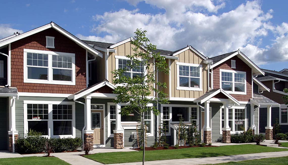 Row of Houses, Snoqualame Village, Public Policy Institute, Liva